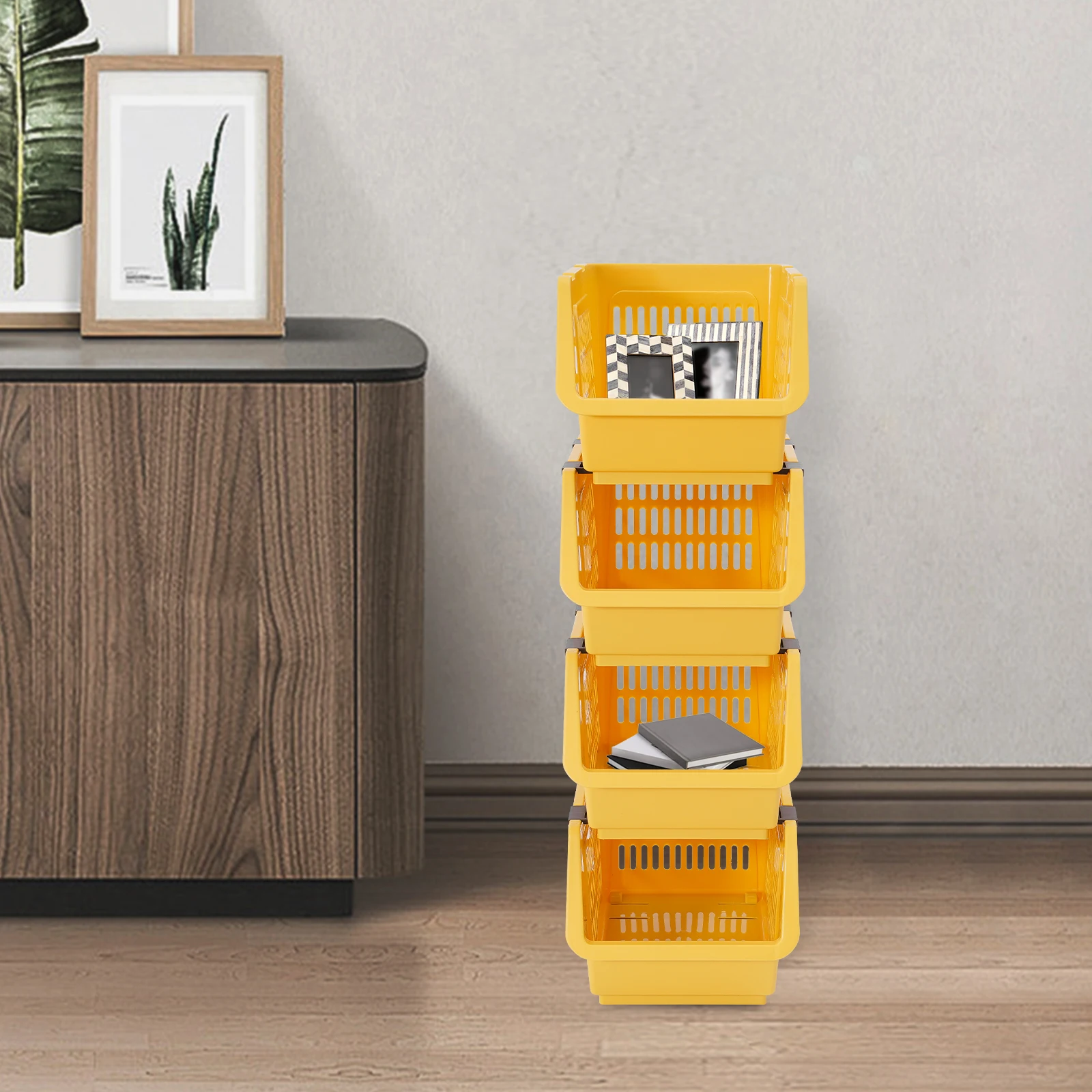 Желтые штабелируемые корзины для хранения из 4 предметов с колесиками, яркие контейнеры-органайзеры емкостью 38,5 фунтов, многофункциональные контейнеры для хранения
Желтые штабелируемые корзины для хранения из 4 предметов с колесиками, яркие контейнеры-органайзеры емкостью 38,5 фунтов, многофункциональные контейнеры для хранения