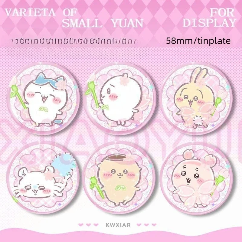 jikawas Cute Cartoon Usagi Hachiware Exquisite Tinplate Laser Badge Kuri-Manjū Momonga Bar Chi Millet Brooch Friend Gift
jikawas Cute Cartoon Usagi Hachiware Exquisite Tinplate Laser Badge Kuri-Manjū Momonga Bar Chi Millet Brooch Friend Gift