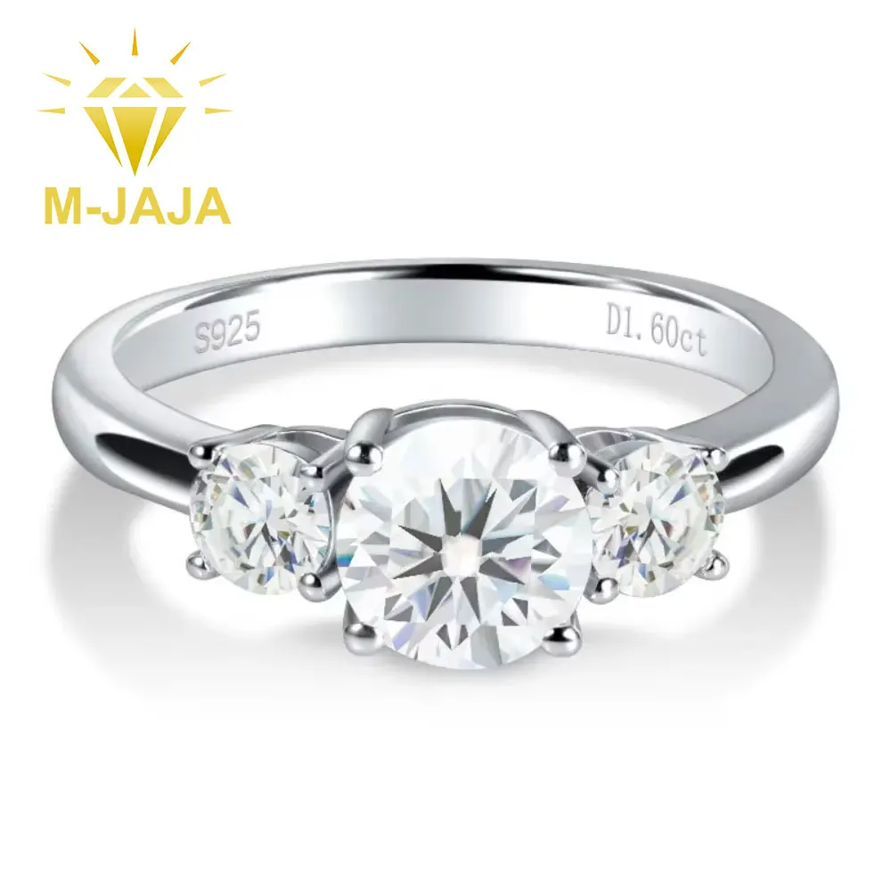 M-JAJA Three Stone Moissanite Ring Women S925 Silver Diamond Past Present Future Wedding Promise Ring Anniversary Jewelry Gift
M-JAJA Three Stone Moissanite Ring Women S925 Silver Diamond Past Present Future Wedding Promise Ring Anniversary Jewelry Gift