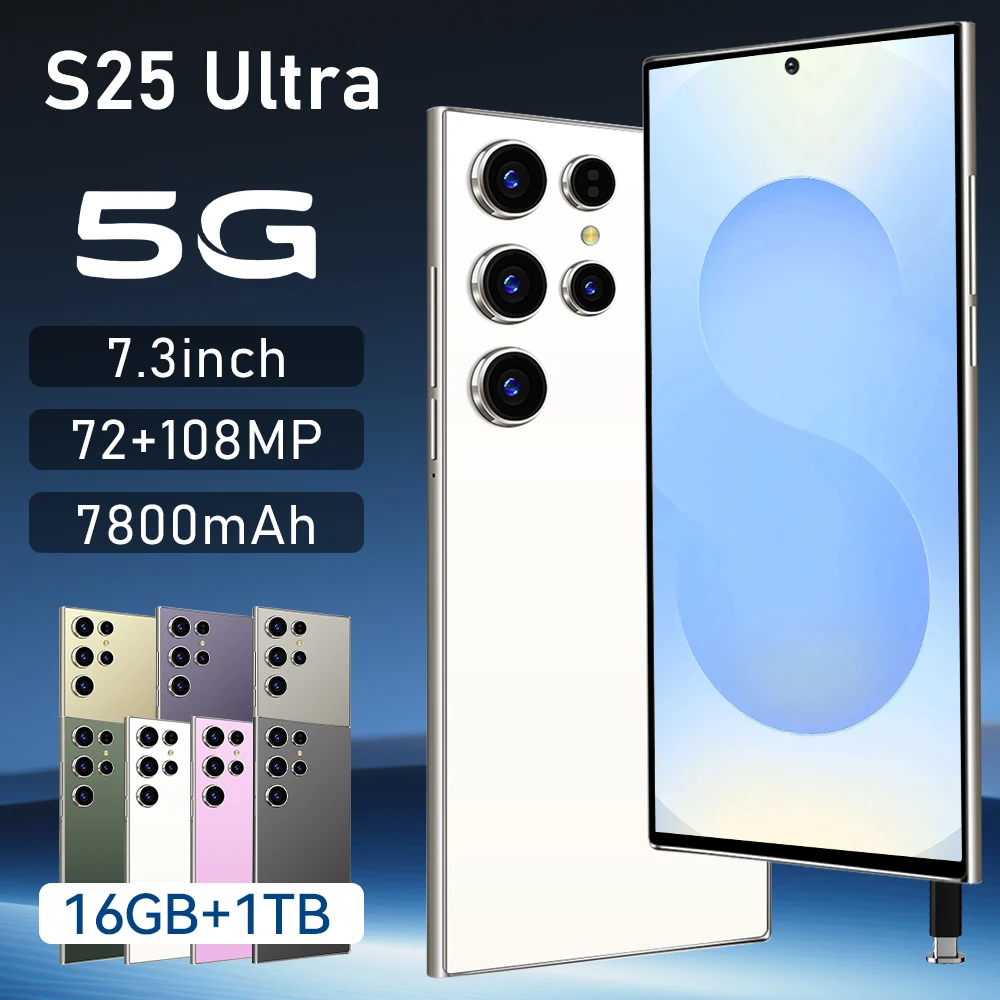 S25 Ultra NEW HOT 2025 original intelligent 5G dual card dual standby Android 14 system global version 8000mAh battery
S25 Ultra NEW HOT 2025 original intelligent 5G dual card dual standby Android 14 system global version 8000mAh battery