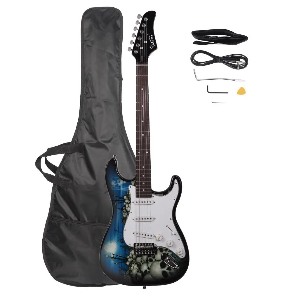 Rock School Band Blue Electric Guitar Set Special Pattern
Rock School Band Blue Electric Guitar Set Special Pattern