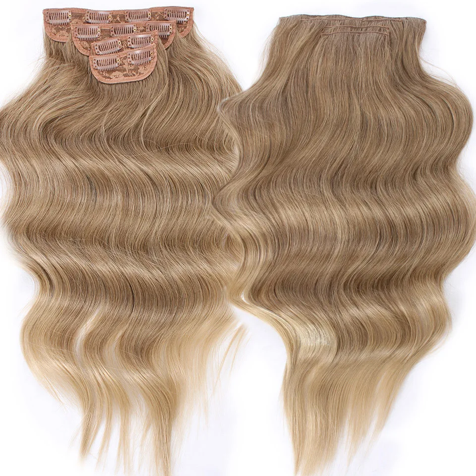 Ash Blonde 20" Wavy Bio Synthetic Ombre Clip In Hair Extensions 4Pcs/Lot 150g Matte Color Heat Resistant Hair Pieces For Women
Ash Blonde 20" Wavy Bio Synthetic Ombre Clip In Hair Extensions 4Pcs/Lot 150g Matte Color Heat Resistant Hair Pieces For Women
