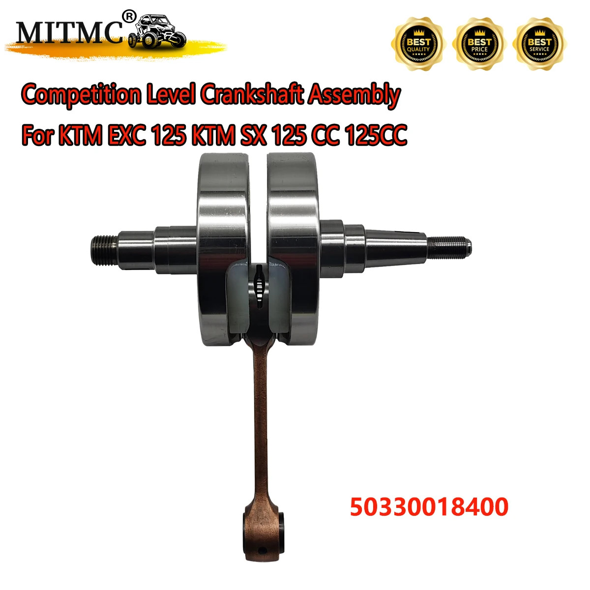 Competition Level Crankshaft Assembly Compatible For K*M EXC 125 KTM SX 125 CC 125CC 2001-2015 50330018400
Competition Level Crankshaft Assembly Compatible For K*M EXC 125 KTM SX 125 CC 125CC 2001-2015 50330018400