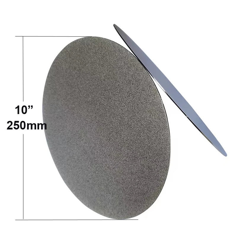 10" Inch Abrasive Wheel NO CENTER HOLE Diamond Grinding Disc Coated 250mm Flat Lap Disk for Gemstone Jewelry Tools
10" Inch Abrasive Wheel NO CENTER HOLE Diamond Grinding Disc Coated 250mm Flat Lap Disk for Gemstone Jewelry Tools