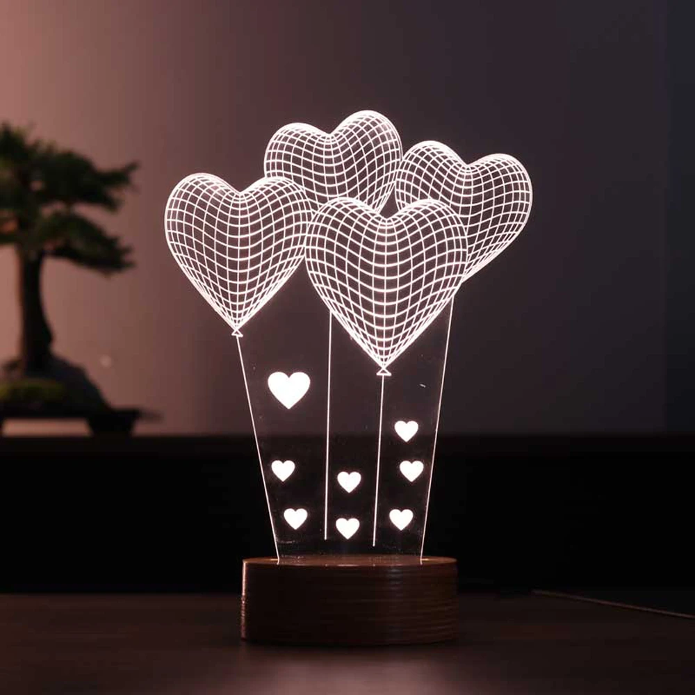 Decorative Gift LED Table Lamp with Small Heart Balloon Figure and Color-Changing Light
Decorative Gift LED Table Lamp with Small Heart Balloon Figure and Color-Changing Light