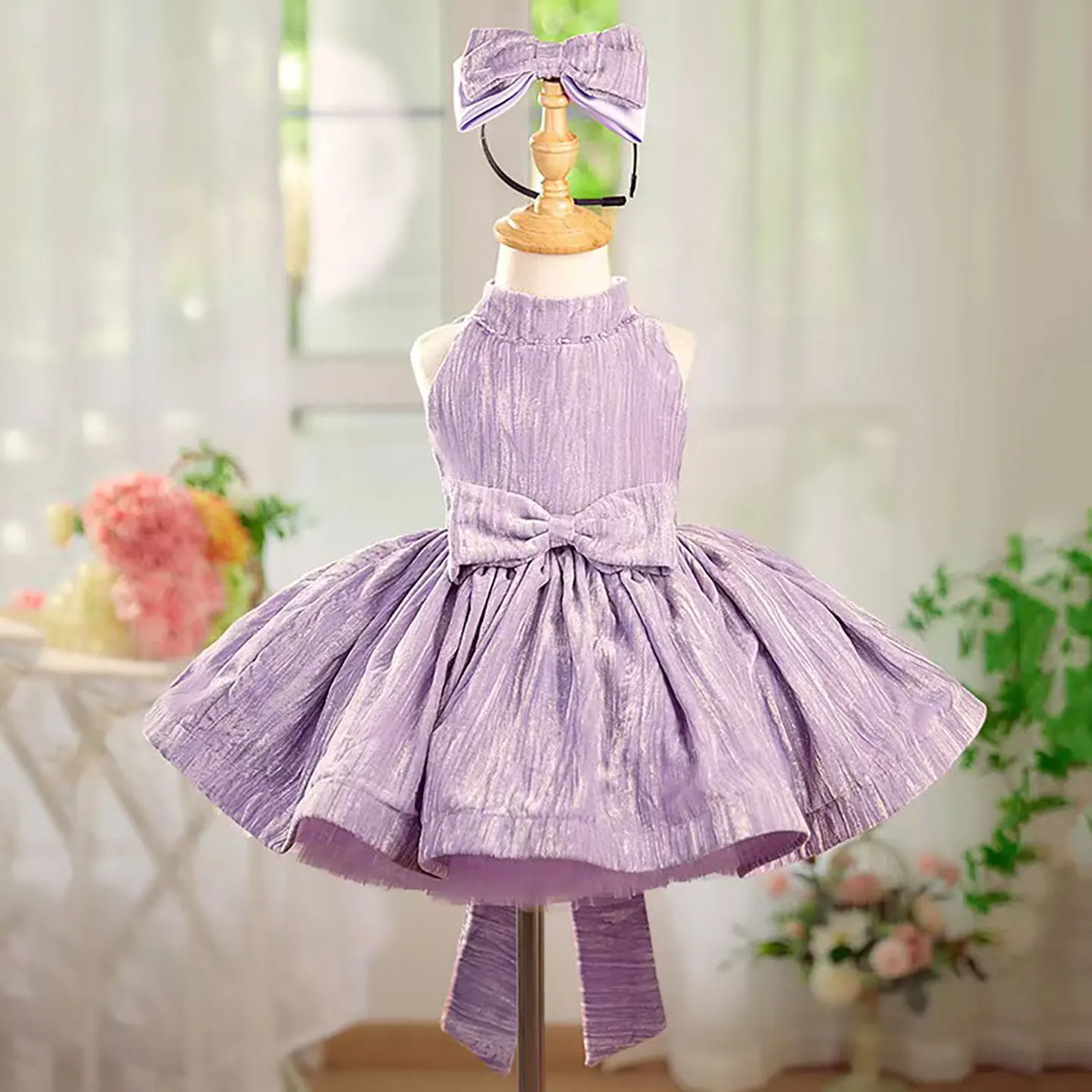 Dreamy Vow J310 Elegant O-Neck Sleeveless Light Lilac Flower Girl Dress With Bow for Kids Holiday Birthday Party Short Ball Gown
Dreamy Vow J310 Elegant O-Neck Sleeveless Light Lilac Flower Girl Dress With Bow for Kids Holiday Birthday Party Short Ball Gown