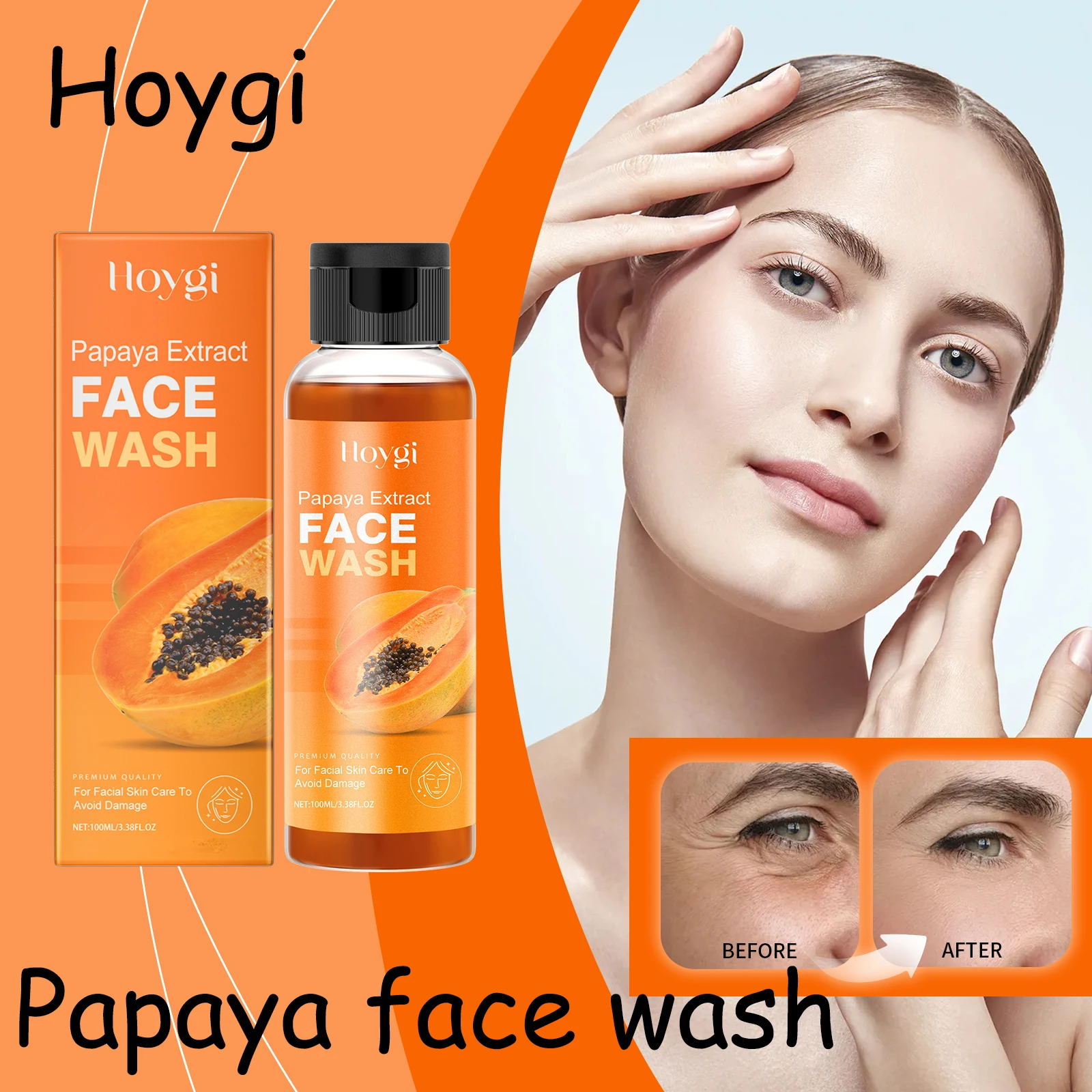 Hoygi Papaya Face Wash Liquid Gentle Cleaning Face Pore Moisturizing Prevent Dryness Oil Control Smoothing Brightening Face Wash
Hoygi Papaya Face Wash Liquid Gentle Cleaning Face Pore Moisturizing Prevent Dryness Oil Control Smoothing Brightening Face Wash