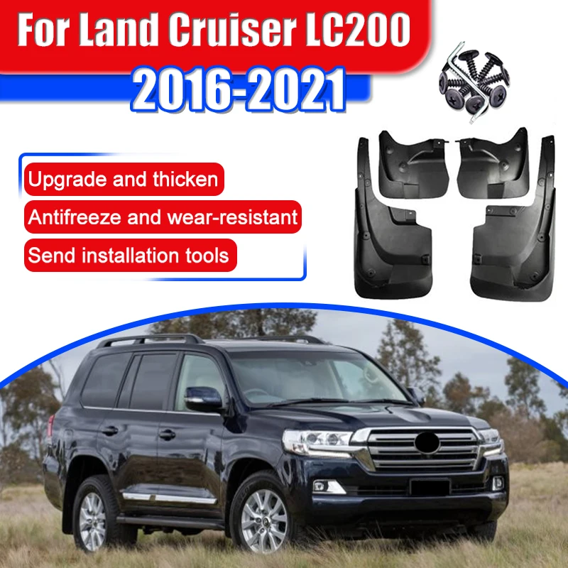 For Land Cruiser LC200 2016 2017 2018 2019 2020 2021 Mudguards Splash Guards Fender Accessories Front Rear Parts Anti-splash ABS
For Land Cruiser LC200 2016 2017 2018 2019 2020 2021 Mudguards Splash Guards Fender Accessories Front Rear Parts Anti-splash ABS