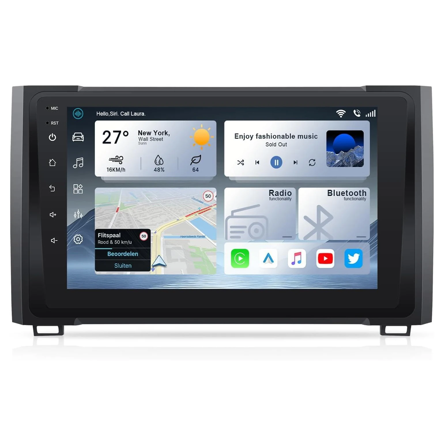 Android Car Radio for Toyota Tundra 2014-2021 Stereo with Wireless CarPlay Android Auto, 9 Inch IPS Touch Screen for Civic Car Stereo with Bluetooth GPS Navigation WiFi SWC 2+32G
Android Car Radio for Toyota Tundra 2014-2021 Stereo with Wireless CarPlay Android Auto, 9 Inch IPS Touch Screen for Civic Car Stereo with Bluetooth GPS Navigation WiFi SWC 2+32G