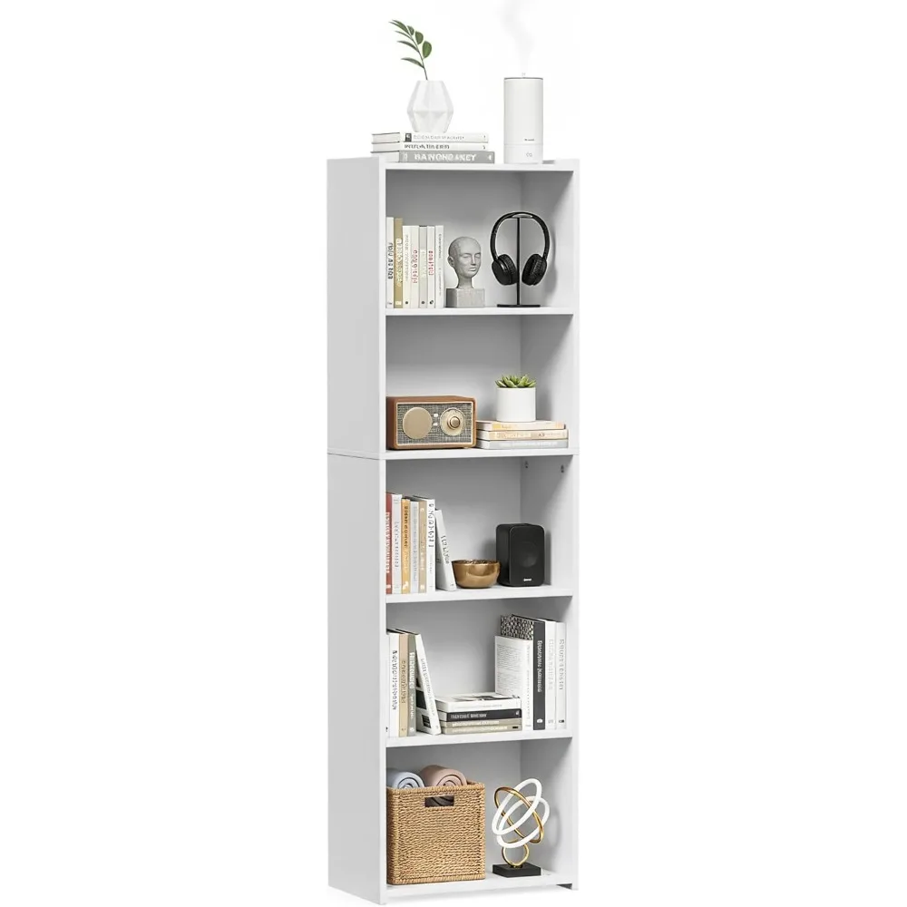 5-Tier Shelf Bookcase, Freestanding Wood Storage Display Open Bookshelf for Home Office
5-Tier Shelf Bookcase, Freestanding Wood Storage Display Open Bookshelf for Home Office
