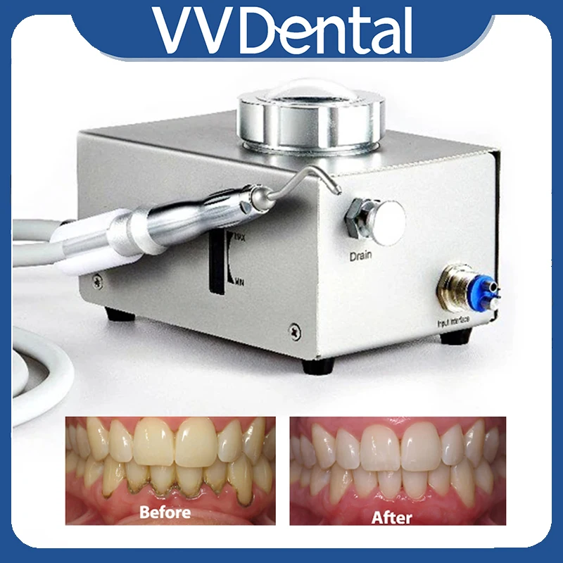 VVDental Air Prophy Sandblasting Gun 2/4 Hole Polishing Machine Cleaning Teeth Whitening Desktop Flow Airflow Water Air Polisher
VVDental Air Prophy Sandblasting Gun 2/4 Hole Polishing Machine Cleaning Teeth Whitening Desktop Flow Airflow Water Air Polisher