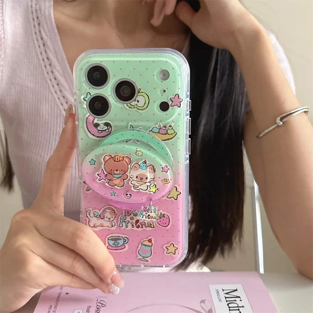 INS Polka Dot Strawberry Cartoon Magnetic Phone Case for iPhone 15 16 17 15 Pro 16 Pro 17 Pro Max Funda With Magsafe Stand Cover
INS Polka Dot Strawberry Cartoon Magnetic Phone Case for iPhone 15 16 17 15 Pro 16 Pro 17 Pro Max Funda With Magsafe Stand Cover