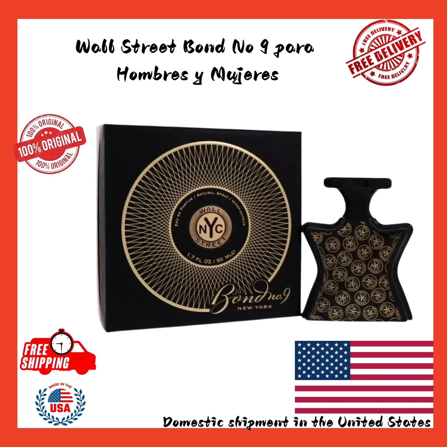 Bond No. 9 Wall Street Eau de Parfum 100ml For Unisex Long-lasting Arabian luxury fragrance, suitable for everyday use
Bond No. 9 Wall Street Eau de Parfum 100ml For Unisex Long-lasting Arabian luxury fragrance, suitable for everyday use