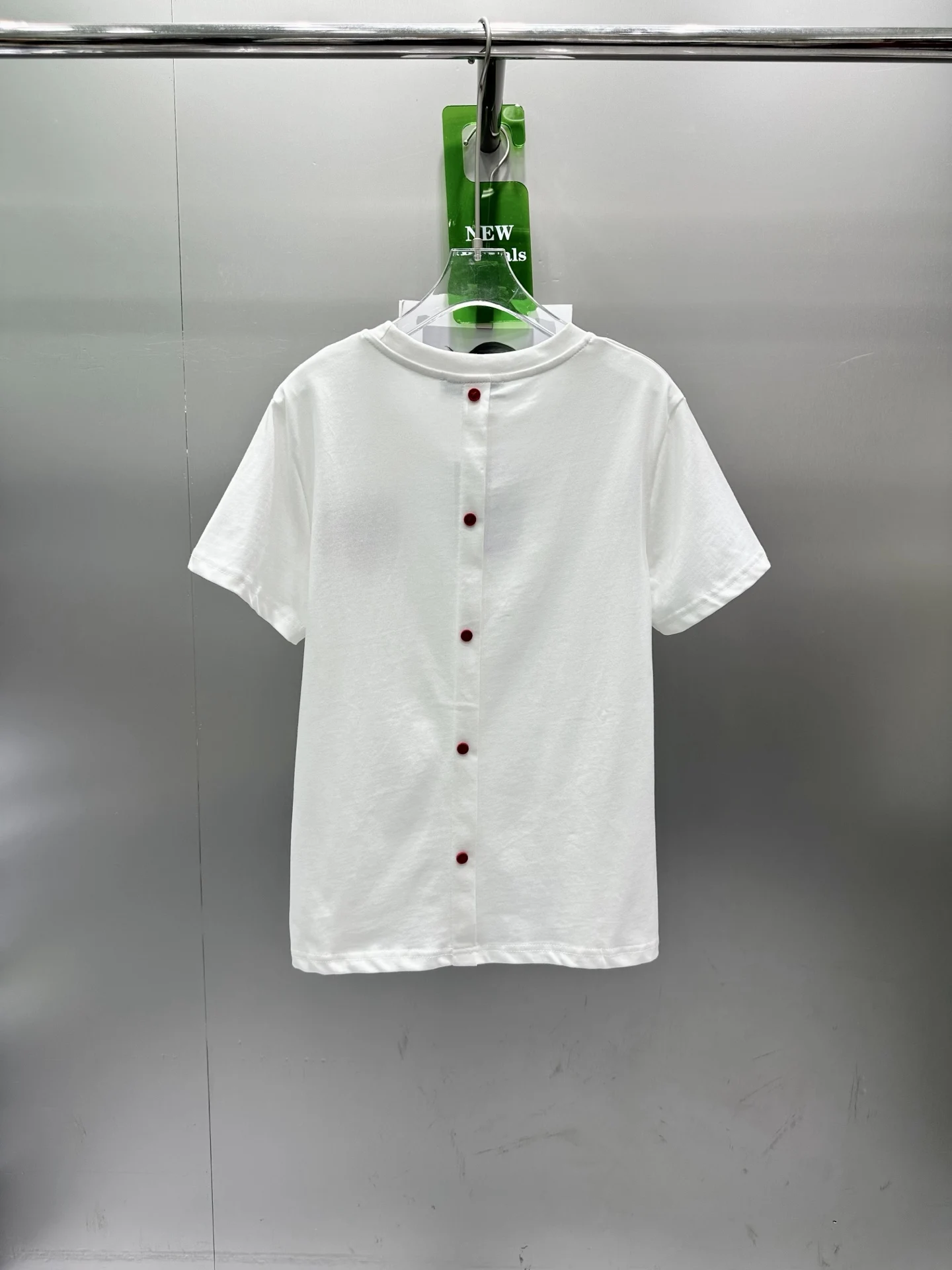 2026 Summer Women's Back Button Placket Crew Neck Tee Minimalist Design Slim Fit Top ZX185112
2026 Summer Women's Back Button Placket Crew Neck Tee Minimalist Design Slim Fit Top ZX185112
