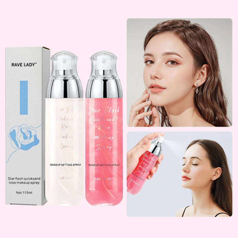 Rave Lady 115ml Face Moisturizing Spray Toner Star Flash Quicksand Rose Facial Moisturize Before Makeup Spray Body Skin Care
Rave Lady 115ml Face Moisturizing Spray Toner Star Flash Quicksand Rose Facial Moisturize Before Makeup Spray Body Skin Care