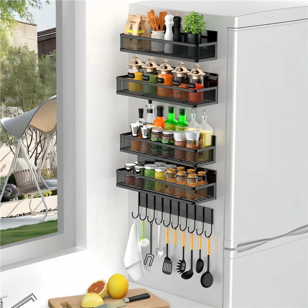 Refrigerator Magnetic Storage Basket No Drill Refrigerator Rack Kitchen Seasoning Holder Spice Organizer Magnetic Storage Rack
Refrigerator Magnetic Storage Basket No Drill Refrigerator Rack Kitchen Seasoning Holder Spice Organizer Magnetic Storage Rack