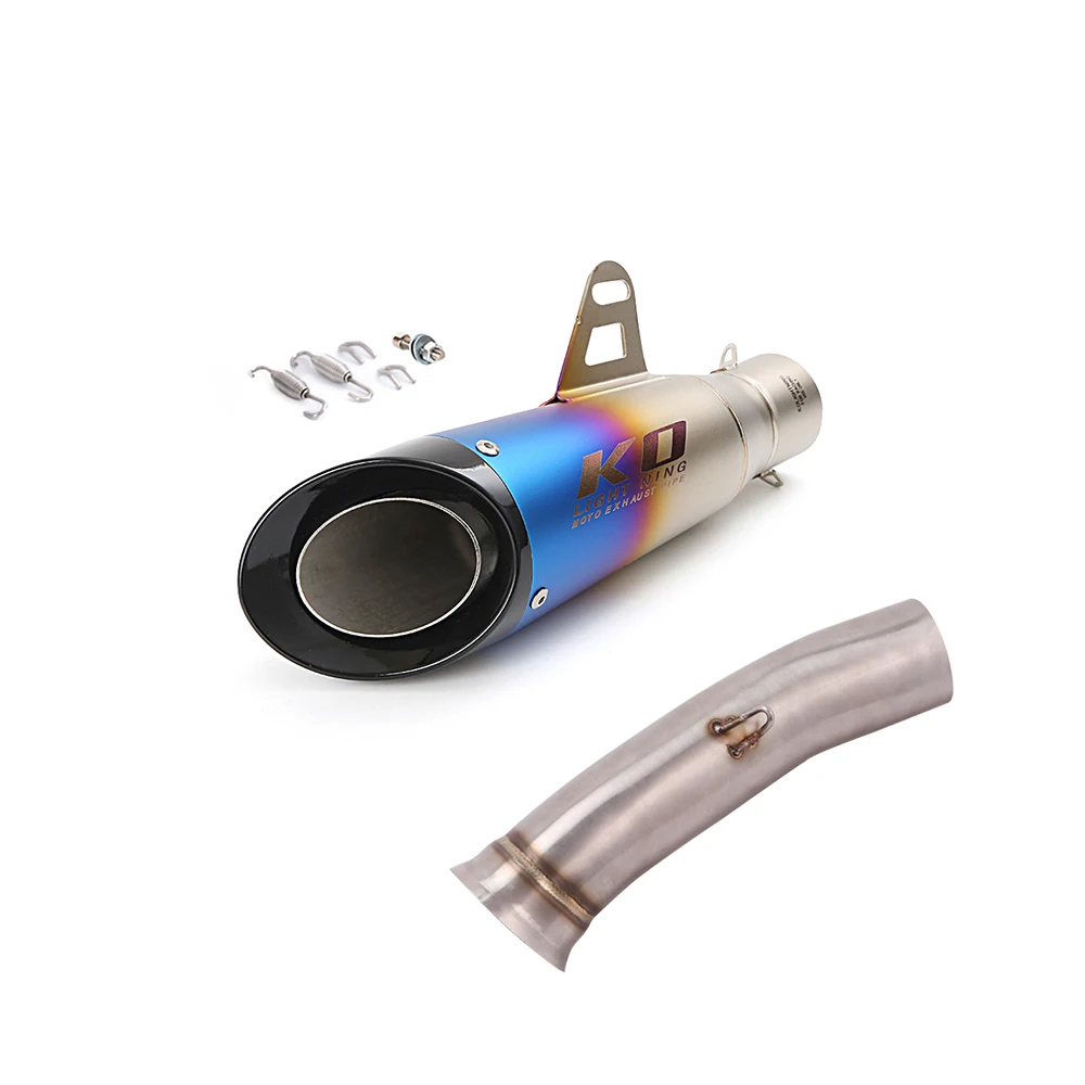 Motorcycle Modified Exhaust System Mid Link Pipe With DB Killer Stainless Steel Slip On For Super Duke 790 2025
Motorcycle Modified Exhaust System Mid Link Pipe With DB Killer Stainless Steel Slip On For Super Duke 790 2025