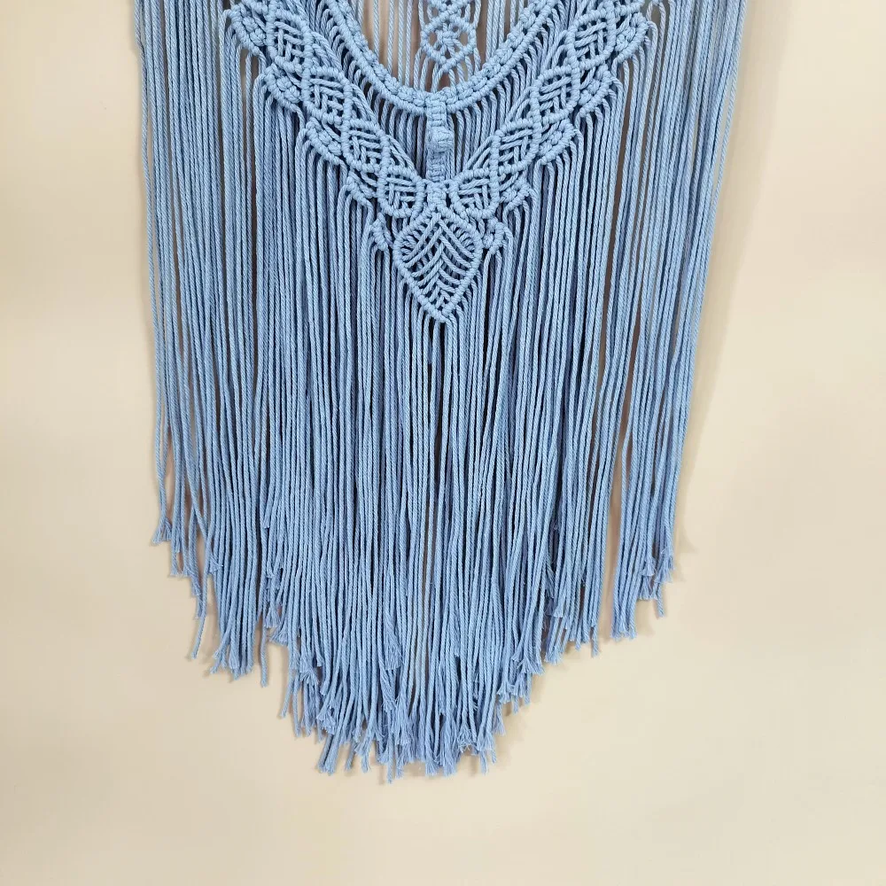 Floral Macrame Wall Tapestry - Handwoven Boho Nursery Decor 6 Ab05a62330c6548d787b35802001f5bbdz