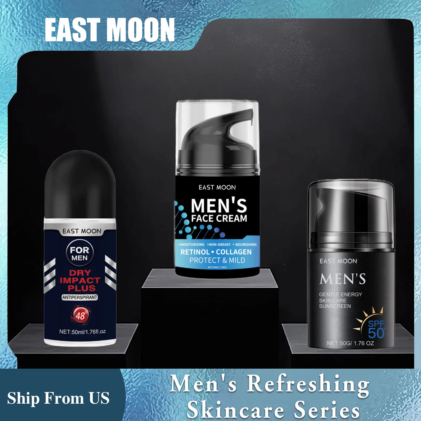 East Moon Men's Skincare Series Isolation Uv Protection Retinol Face Moisture Fresh Roller Oil Control Repair Redness Sunscreen
East Moon Men's Skincare Series Isolation Uv Protection Retinol Face Moisture Fresh Roller Oil Control Repair Redness Sunscreen