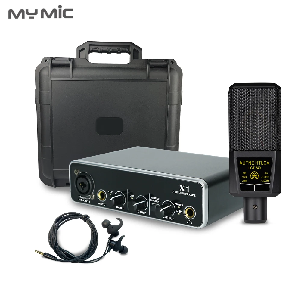 MY MIC MX4 Good Price Studio USB Sound Card Equipment Microphone & Accessories Earbuds Full Set for Voice Recording Singing Room
MY MIC MX4 Good Price Studio USB Sound Card Equipment Microphone & Accessories Earbuds Full Set for Voice Recording Singing Room