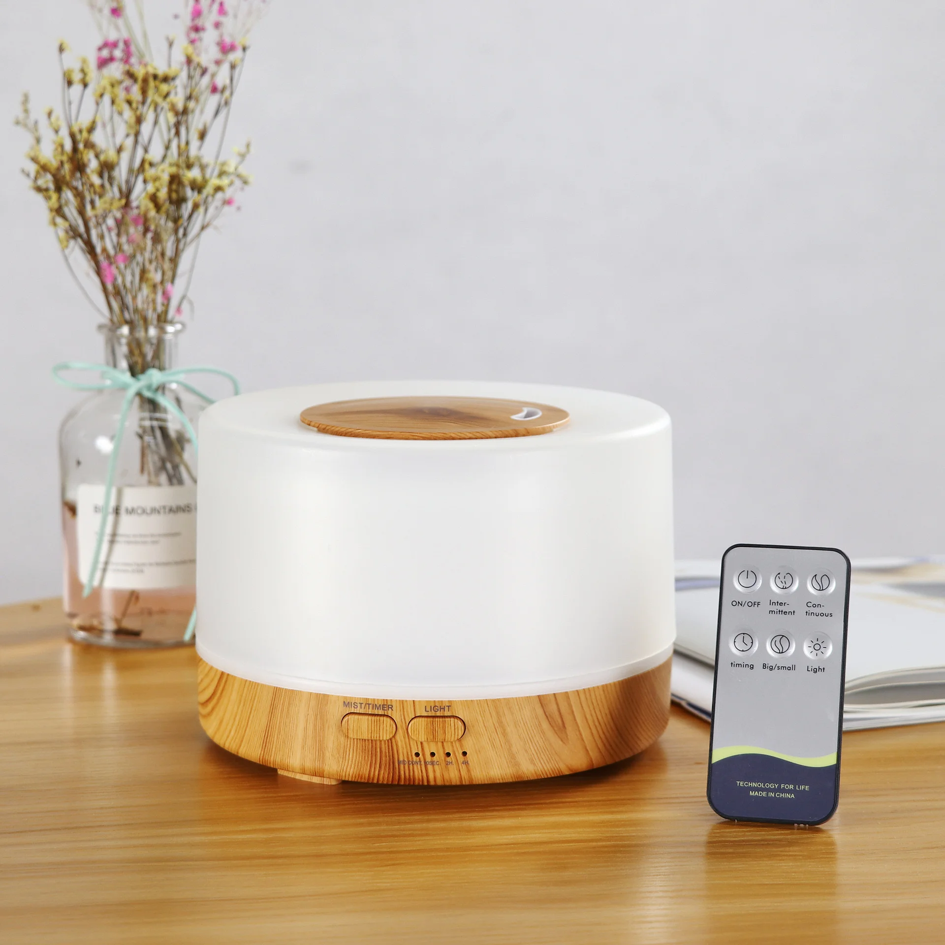 16.91oz Premium Essential Oil Diffuser, 5 In 1 Ultrasonic Aromatherapy Fragrant Humidifier Timer Auto-Off 7 LED Light Colors
16.91oz Premium Essential Oil Diffuser, 5 In 1 Ultrasonic Aromatherapy Fragrant Humidifier Timer Auto-Off 7 LED Light Colors