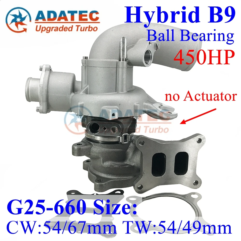 Hybrid B9 Ball Bearing Turbocharger 450HP G25-660 Size 06L145722C 06L145722B 06L145702B Turbine 06L145702F for Audi A4 Allroad Q
Hybrid B9 Ball Bearing Turbocharger 450HP G25-660 Size 06L145722C 06L145722B 06L145702B Turbine 06L145702F for Audi A4 Allroad Q