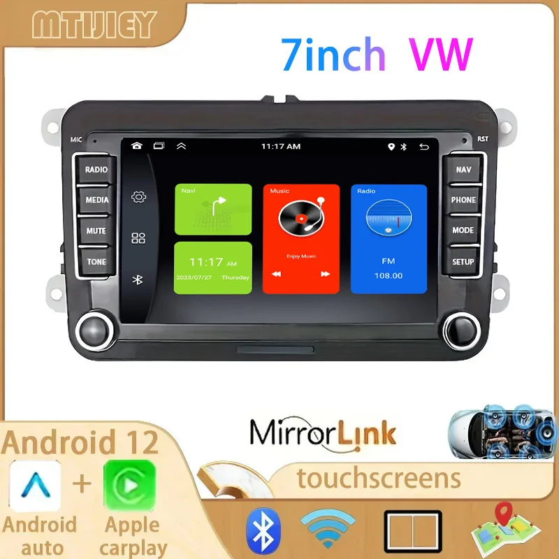 7'' 2 din Android12 Carplay DVD Car Radio Multimedia Player For VW Volkswagen Passat B6 B7 Golf Touran Polo Tiguan Jetta
7'' 2 din Android12 Carplay DVD Car Radio Multimedia Player For VW Volkswagen Passat B6 B7 Golf Touran Polo Tiguan Jetta