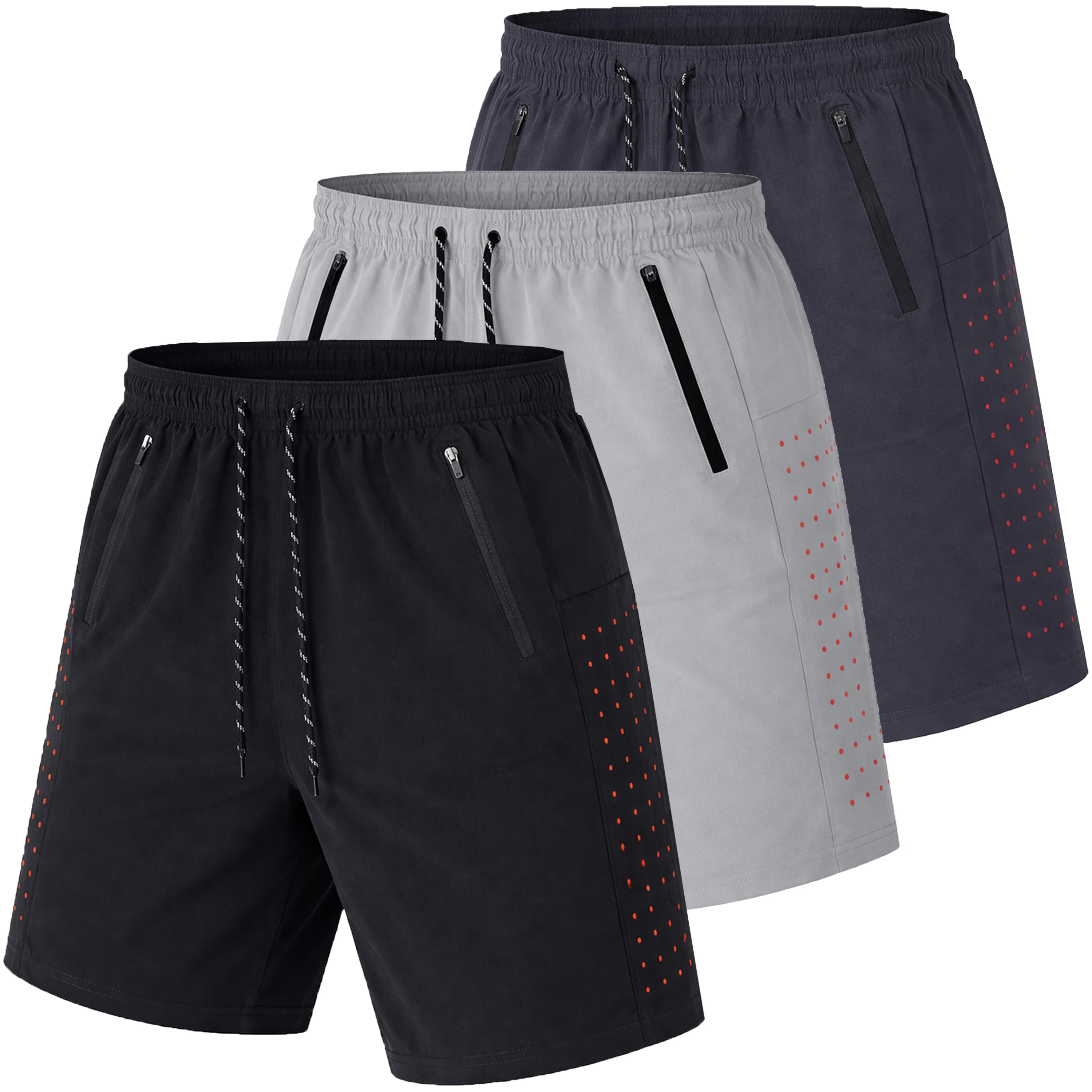 Men's 3-Pack Performance Training Shorts With Zipper Pockets (Sizes, S to 2XL)
Men's 3-Pack Performance Training Shorts With Zipper Pockets (Sizes, S to 2XL)