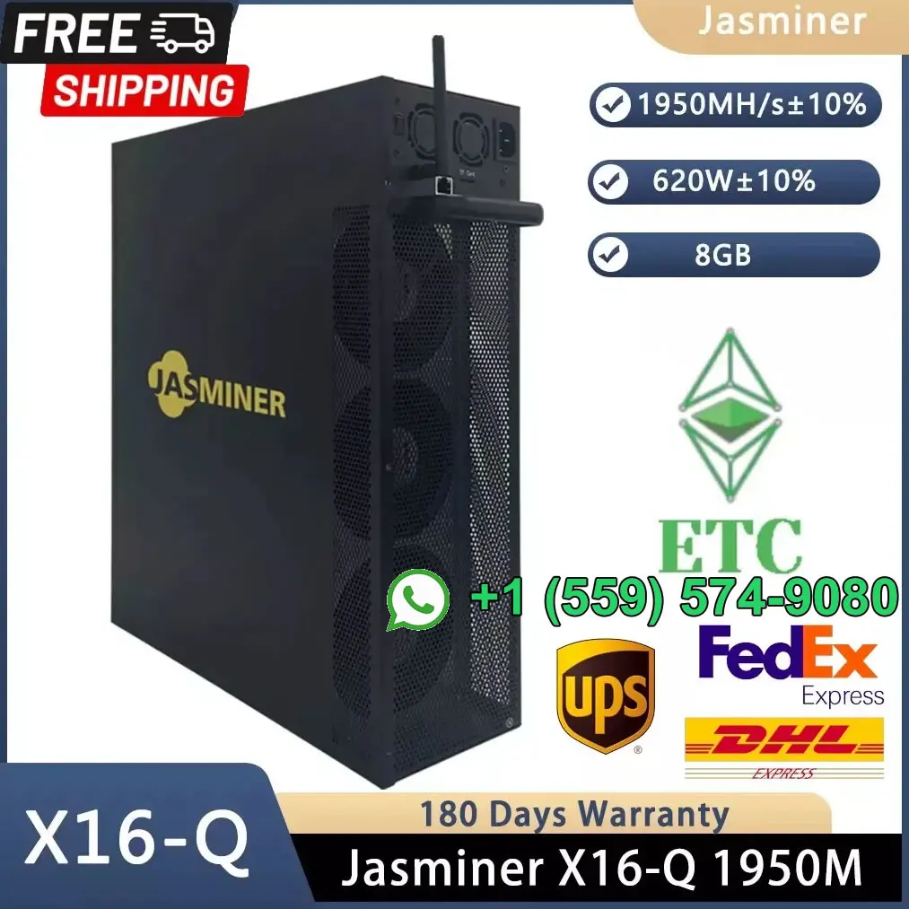 Гарантия уникального предложения LA Jasminer X16-Q 1950MH/s 620W с 8G WiFi ETC ZIL OCTA ETHF ETF Майнер с блоком питания
Гарантия уникального предложения LA Jasminer X16-Q 1950MH/s 620W с 8G WiFi ETC ZIL OCTA ETHF ETF Майнер с блоком питания