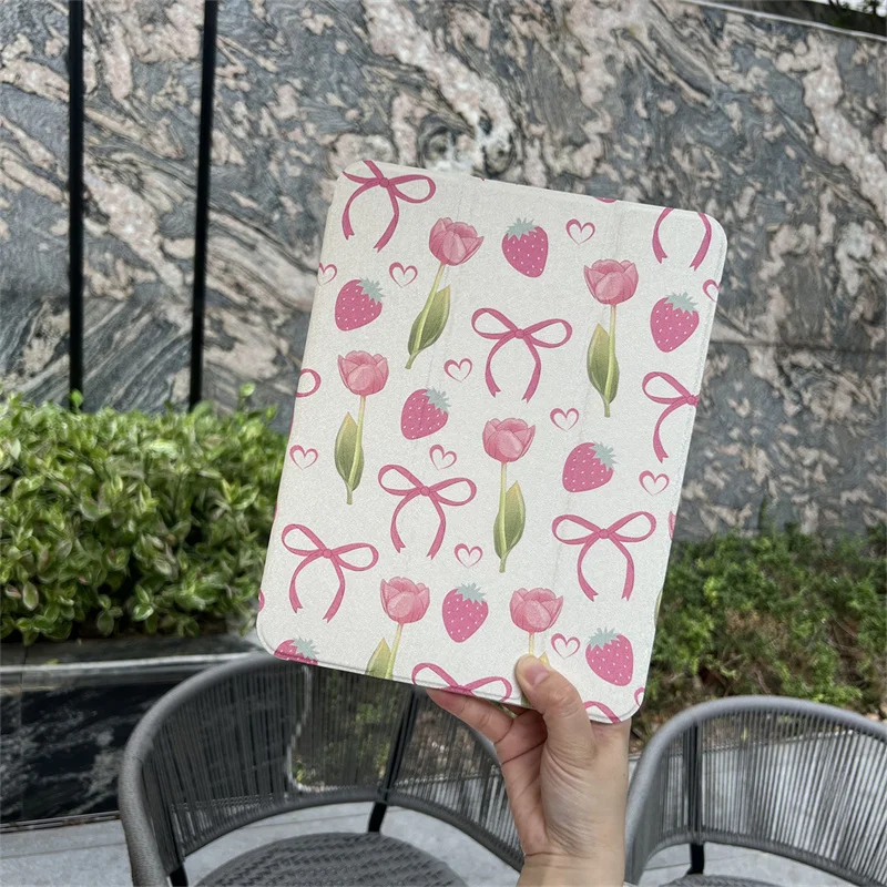 Cute Tulip Flowers Case for iPad Air 2024 Pro 11” iPad 10th Generation Air 5 4 10.9 10.2 9.7” 10.5 Mini 6 with pen holder cover
Cute Tulip Flowers Case for iPad Air 2024 Pro 11” iPad 10th Generation Air 5 4 10.9 10.2 9.7” 10.5 Mini 6 with pen holder cover