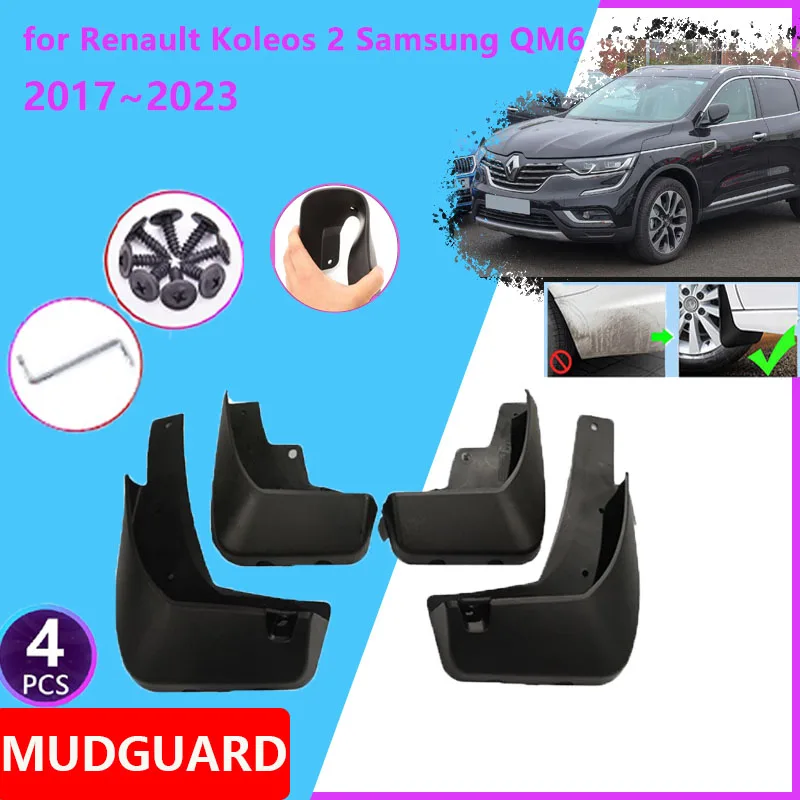 for Renault Koleos 2 Samsung QM6 2017~2023 2018 2019 2020 MudFlaps Mudguards Anti-splash Guards Fender Flare Auto Accessories
for Renault Koleos 2 Samsung QM6 2017~2023 2018 2019 2020 MudFlaps Mudguards Anti-splash Guards Fender Flare Auto Accessories