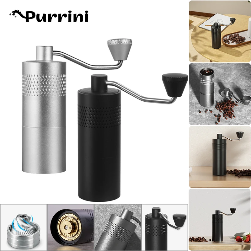 CNC Stainless Steel Grinding Core Hand-cranked Coffee Bean Grinder Home Portable Aluminum Alloy Hand-brewed Espresso Tools
CNC Stainless Steel Grinding Core Hand-cranked Coffee Bean Grinder Home Portable Aluminum Alloy Hand-brewed Espresso Tools