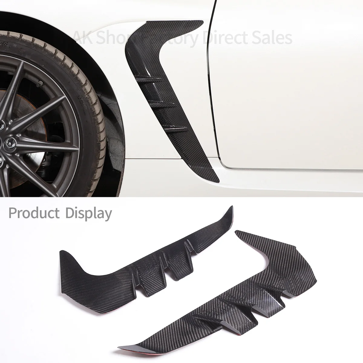 For Toyota 86 Subaru BRZ 2022 Real Carbon Fiber Car Fender Side Air Vent Outlet Decorative Panel Cover Sticker Car Accessories
For Toyota 86 Subaru BRZ 2022 Real Carbon Fiber Car Fender Side Air Vent Outlet Decorative Panel Cover Sticker Car Accessories