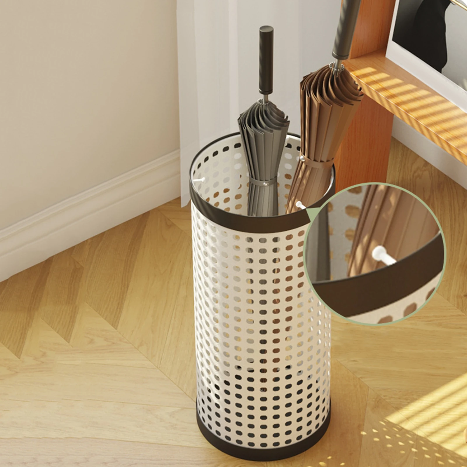 Umbrella Holer Freestanding Decoration Round Umbrella Stand Rack Storage Bucket for Indoor Restaurant Business Office Doorway
Umbrella Holer Freestanding Decoration Round Umbrella Stand Rack Storage Bucket for Indoor Restaurant Business Office Doorway