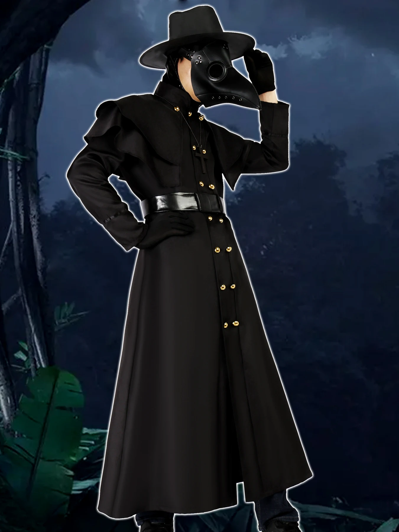 Plague Doctor Cosplay Costume Halloween Adult Medieval Bird Beak Doctor Outfit Gothic Cosplay Full Set
Plague Doctor Cosplay Costume Halloween Adult Medieval Bird Beak Doctor Outfit Gothic Cosplay Full Set