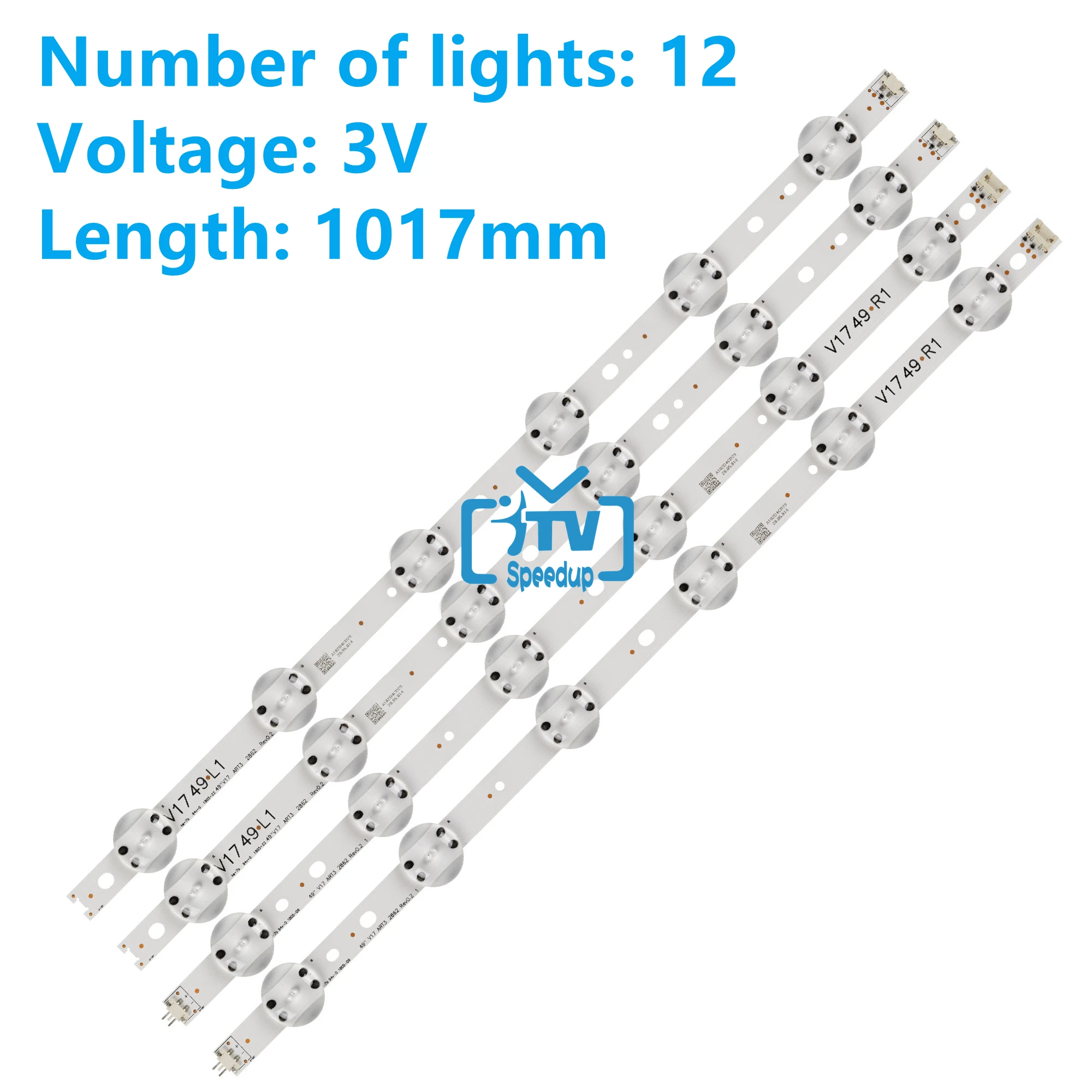 4pcs LED Backlight stripFor LG 49UV340C 49LJ614V 49UJ6525 49UJ6585 49UJ6565 49UJ651V 49UJ670V 49UJ701V V17 49 ART3 2862 2863
4pcs LED Backlight stripFor LG 49UV340C 49LJ614V 49UJ6525 49UJ6585 49UJ6565 49UJ651V 49UJ670V 49UJ701V V17 49 ART3 2862 2863
