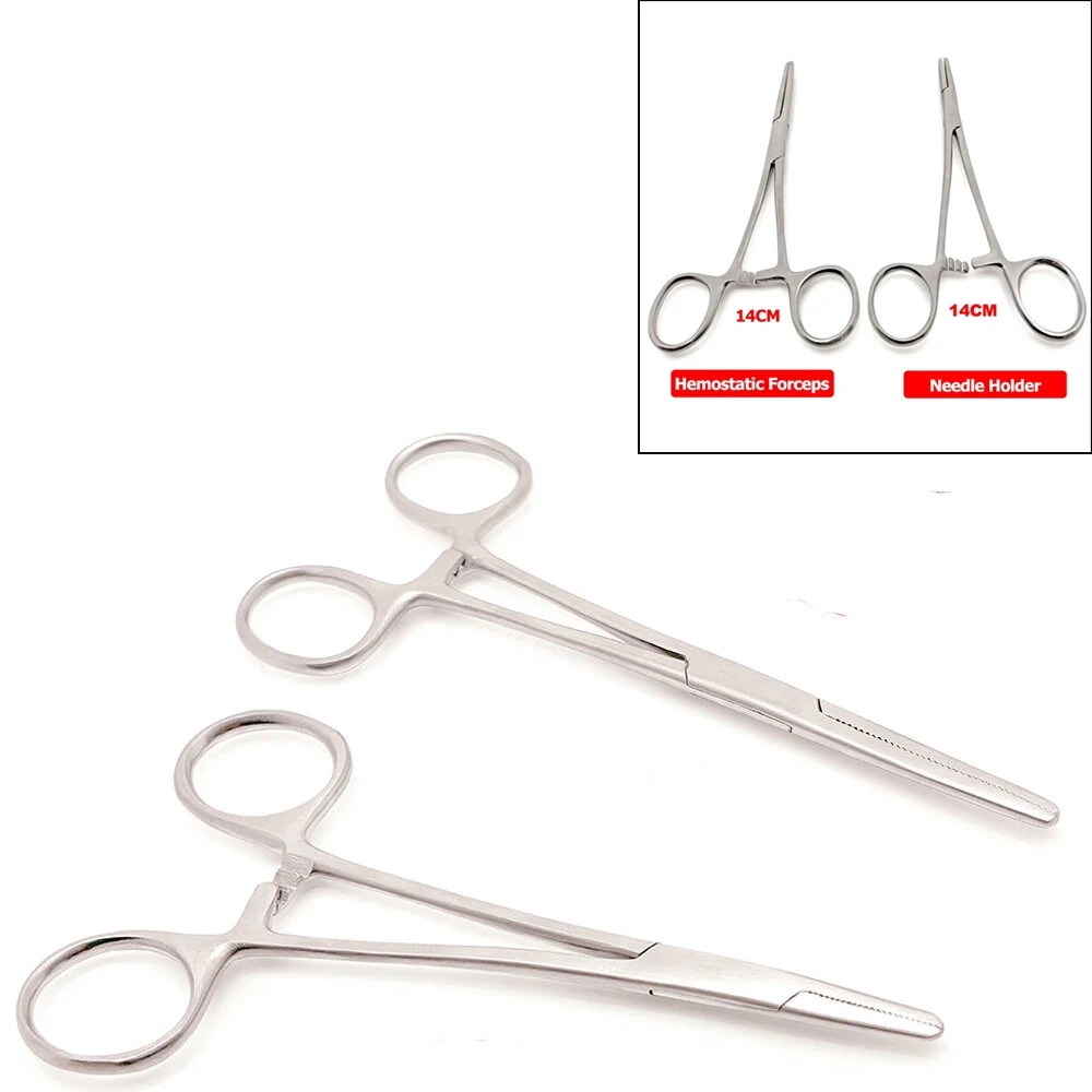 Durable Stainless Steel Dental Needle Holder Hemostatic Clamp Forceps Surgical Pean Artery Forceps Instrument
Durable Stainless Steel Dental Needle Holder Hemostatic Clamp Forceps Surgical Pean Artery Forceps Instrument