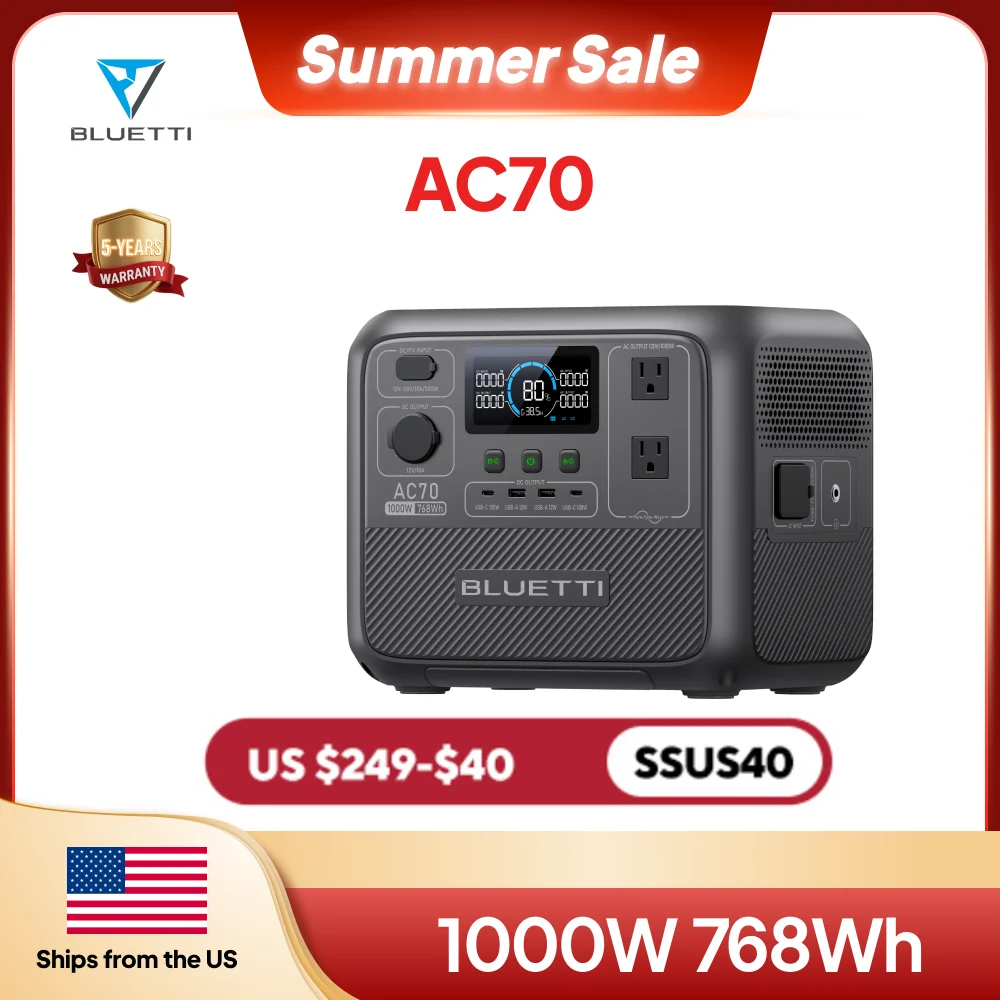 【Brand New】BLUETTI AC180 1152Wh 1800W Portable Power Station LiFePO4 Solar Generator 3500+ Cycles For Camping Hiking Fish
【Brand New】BLUETTI AC180 1152Wh 1800W Portable Power Station LiFePO4 Solar Generator 3500+ Cycles For Camping Hiking Fish