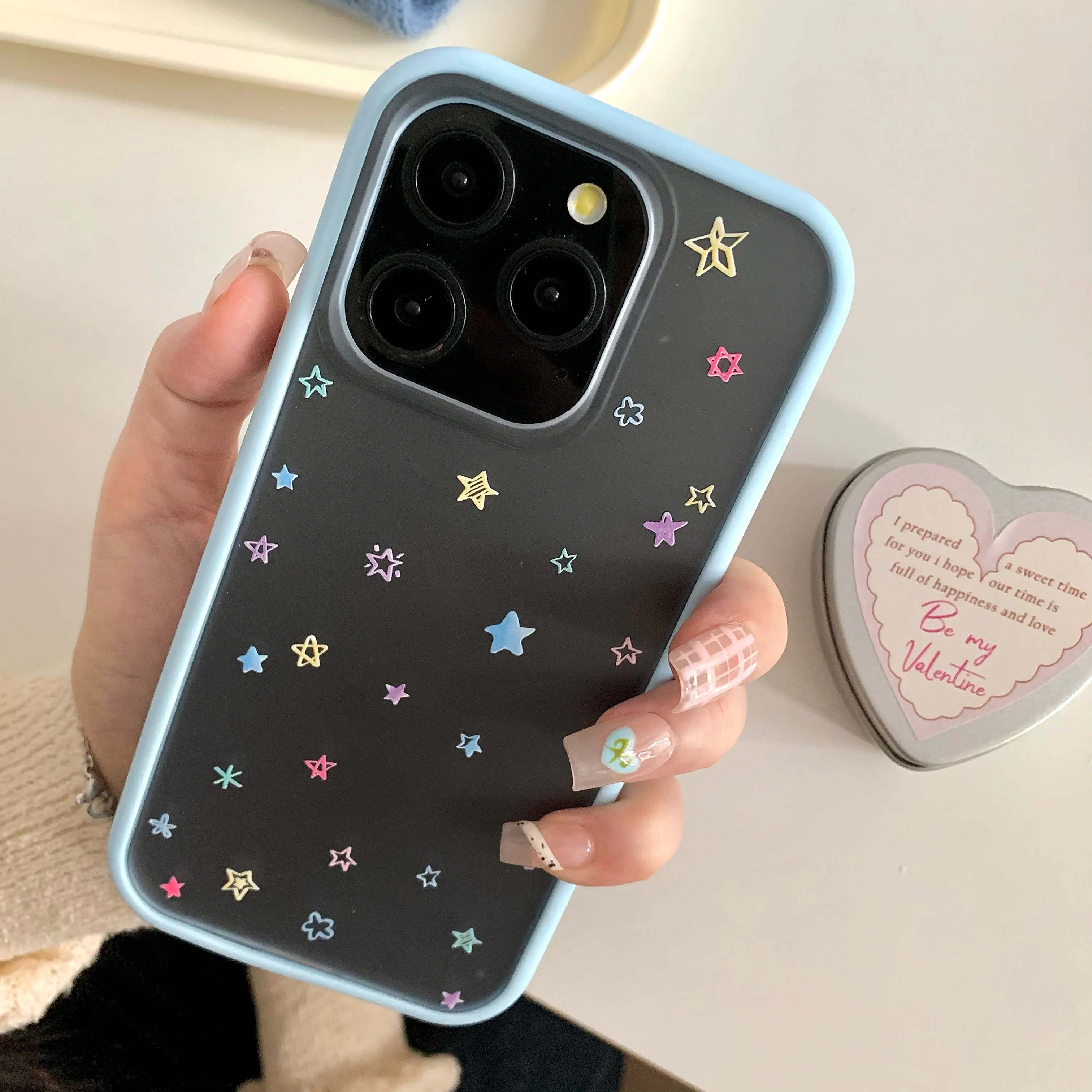 Small fresh simple color stars for iphone 12 13 14 15ProMax Apple acrylic new personality anti drop phone case
Small fresh simple color stars for iphone 12 13 14 15ProMax Apple acrylic new personality anti drop phone case
