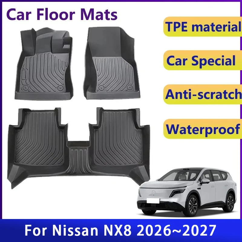 Fully Set Car Floor Mats For Dongfeng Nissan NX8 2026~2027 Waterproof Pads Left Hand Driver Foot Cover Interior Auto Accessories
Fully Set Car Floor Mats For Dongfeng Nissan NX8 2026~2027 Waterproof Pads Left Hand Driver Foot Cover Interior Auto Accessories