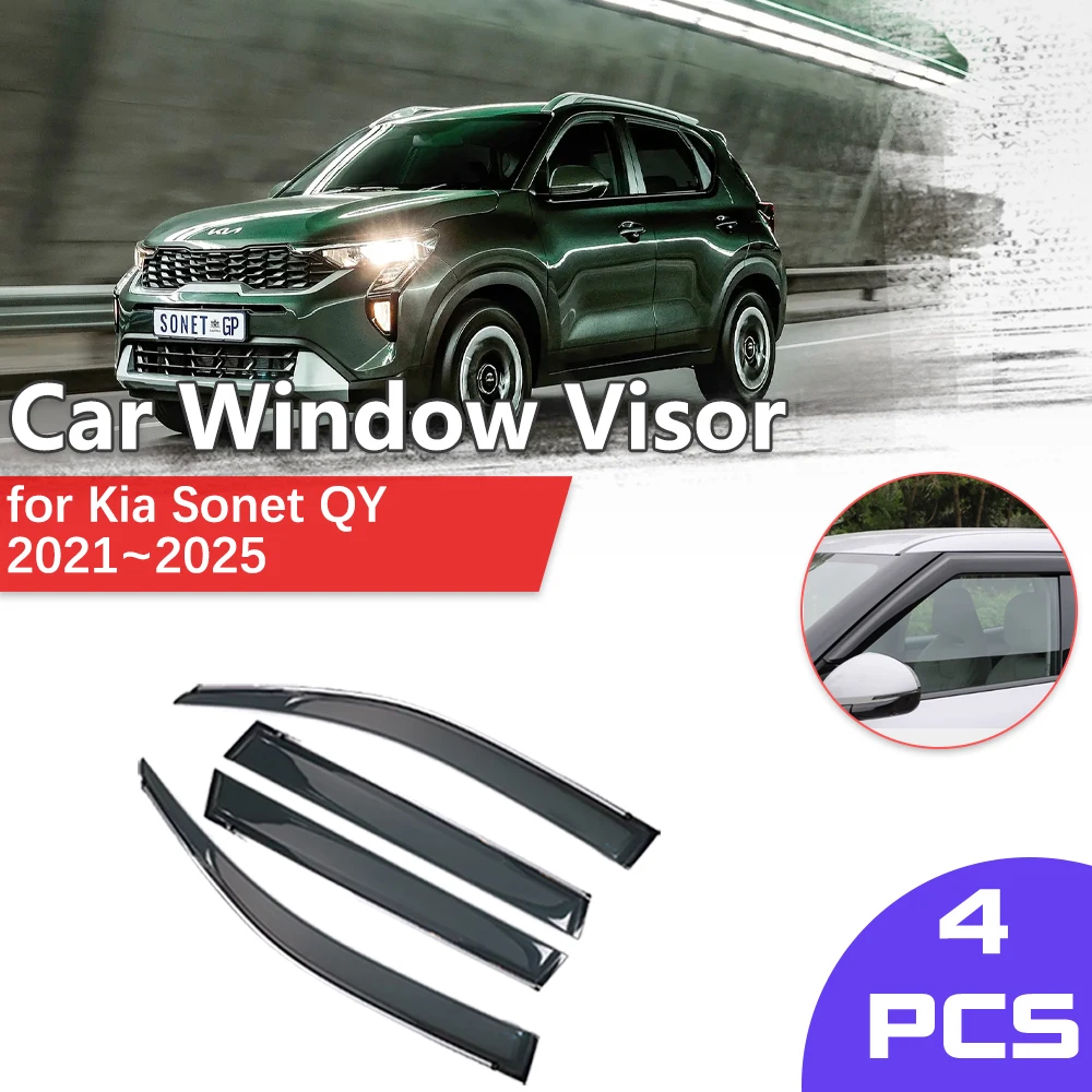 Car Window Visor for Kia Sonet QY 2021~2025 2022 2023 Rain Eyebrow Shelter Vent Awning Smoke Deflector Guard Cover Accessories
Car Window Visor for Kia Sonet QY 2021~2025 2022 2023 Rain Eyebrow Shelter Vent Awning Smoke Deflector Guard Cover Accessories
