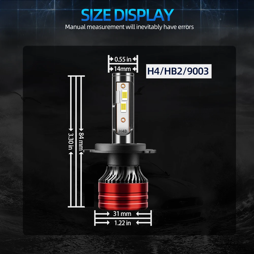 LED 20000LM Super Bright imported 3570 CSP Chip Headlights Hi/Lo Beam H4 Turbo Car Lamp 6000K White for Acura RL TL 1997-1998
LED 20000LM Super Bright imported 3570 CSP Chip Headlights Hi/Lo Beam H4 Turbo Car Lamp 6000K White for Acura RL TL 1997-1998