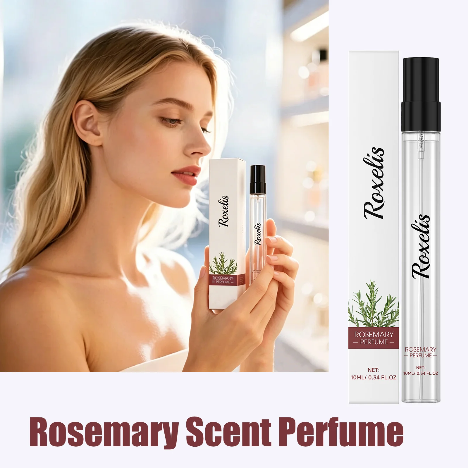Roxelis 10ml Rosemary Scent Perfume Spray Portable Herbal Fragrance Long Lasting Elegant Charm Boost Confidence Ideal For Daily And Dating Use
Roxelis 10ml Rosemary Scent Perfume Spray Portable Herbal Fragrance Long Lasting Elegant Charm Boost Confidence Ideal For Daily And Dating Use