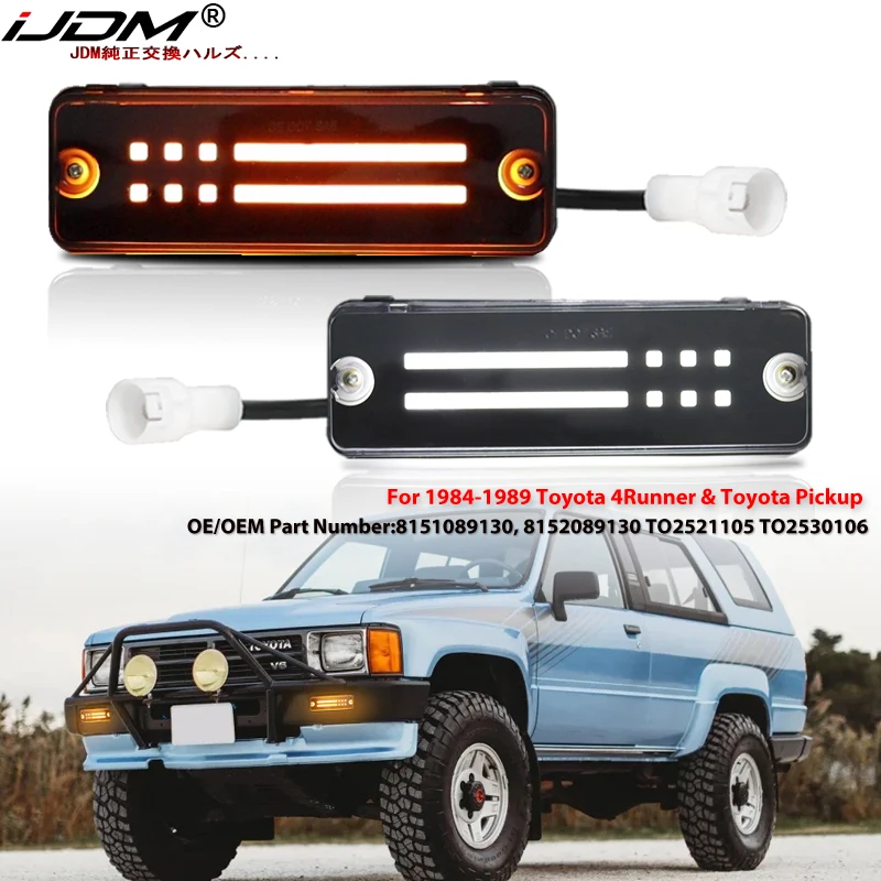 Для Toyota 4Runner Toyota Pickup передние указатели поворота в сборе, янтарные указатели поворота, белые DRL/парковочные огни 1984-19
Для Toyota 4Runner Toyota Pickup передние указатели поворота в сборе, янтарные указатели поворота, белые DRL/парковочные огни 1984-19