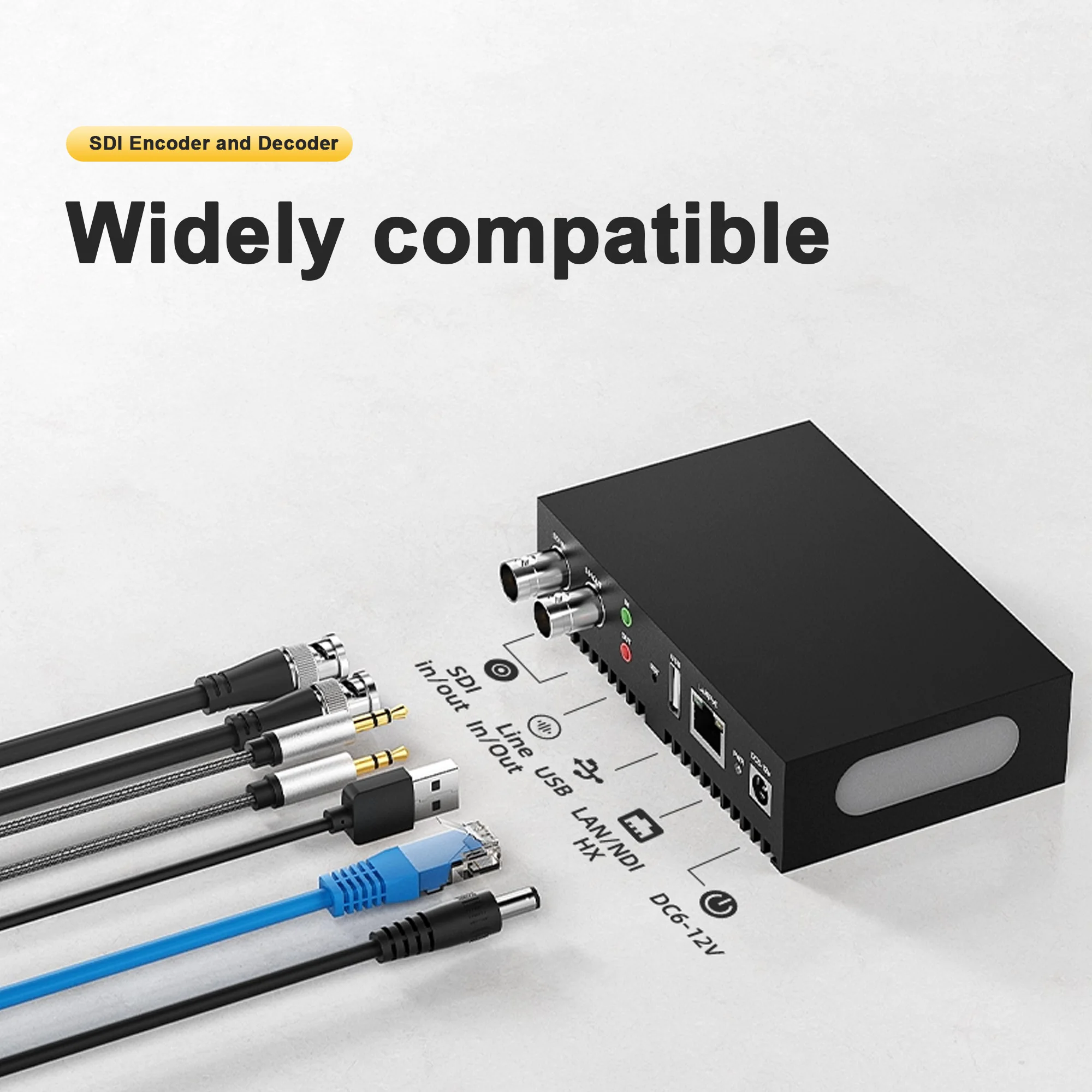 3G SDI Encoder NDI Decoder 4K 1080P SRT RTMP H265 Live Streaming
3G SDI Encoder NDI Decoder 4K 1080P SRT RTMP H265 Live Streaming