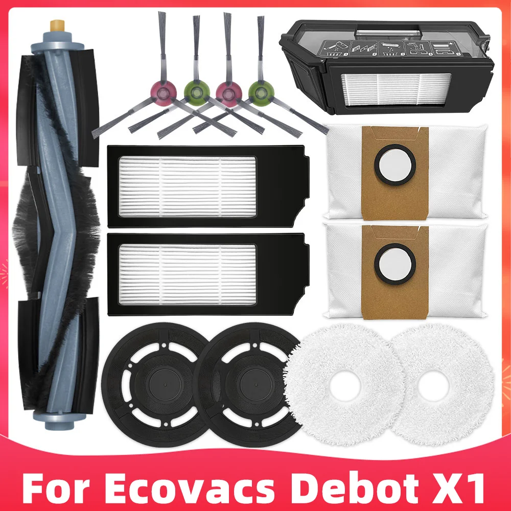 For Ecovacs Debot X1 TURBO / T10 OMNI Robot Vacuum Cleaner Spare Parts Accessories Main Side Brush Hepa Filter Mop Replacement
For Ecovacs Debot X1 TURBO / T10 OMNI Robot Vacuum Cleaner Spare Parts Accessories Main Side Brush Hepa Filter Mop Replacement