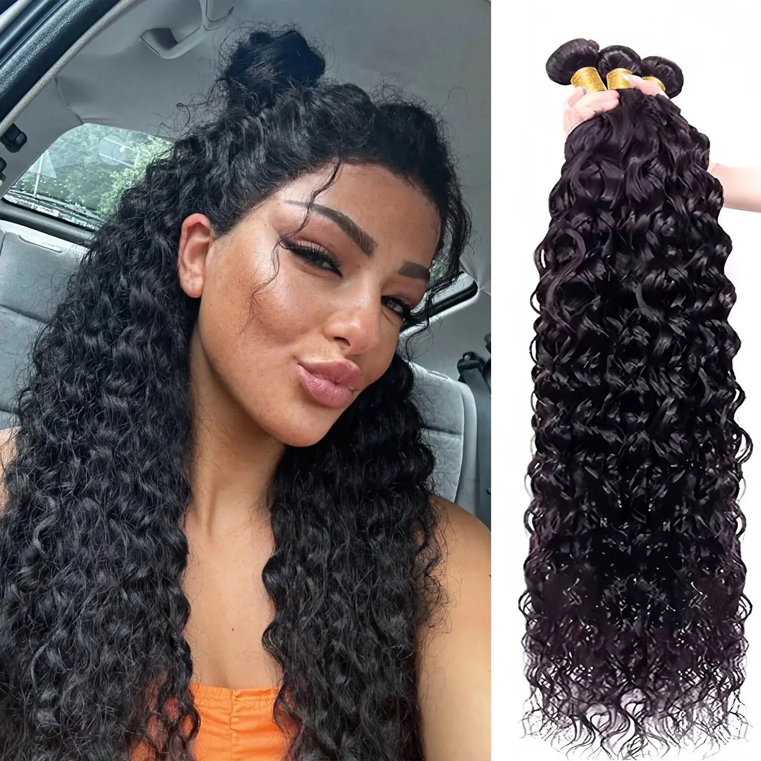 Необработанные 100% пучки человеческих волос, бразильские пучки волнистых волос, человеческие волосы 1/3/4 шт., вьющиеся, Remy, двойной уток, девственные наращивания 
Необработанные 100% пучки человеческих волос, бразильские пучки волнистых волос, человеческие волосы 1/3/4 шт., вьющиеся, Remy, двойной уток, девственные наращивания