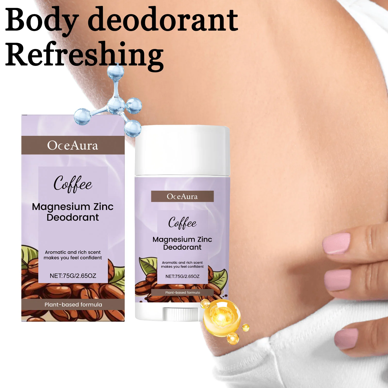 75g Body Deodorant Balm Stick Moisturizing Remove Sweat Odor Refreshing Non-greasy Anti-oxidants Body Deodorant Lotion Stick
75g Body Deodorant Balm Stick Moisturizing Remove Sweat Odor Refreshing Non-greasy Anti-oxidants Body Deodorant Lotion Stick