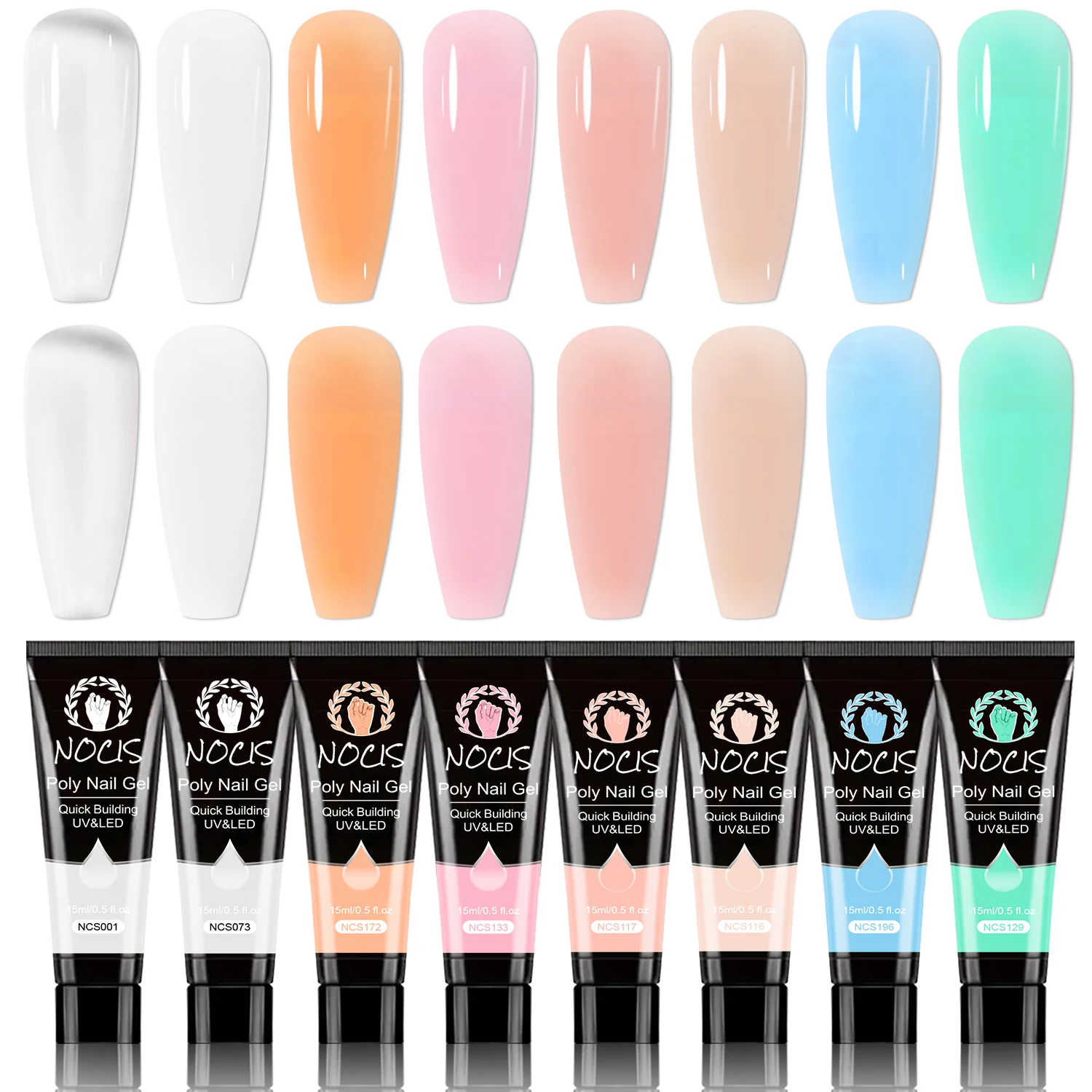NOCIS 8 color poly Nail Extension Gel Natural-Looking Poly Gel for All Seasons Starter Art DIY, Gifts Daily Nail Art DIY Salon
NOCIS 8 color poly Nail Extension Gel Natural-Looking Poly Gel for All Seasons Starter Art DIY, Gifts Daily Nail Art DIY Salon