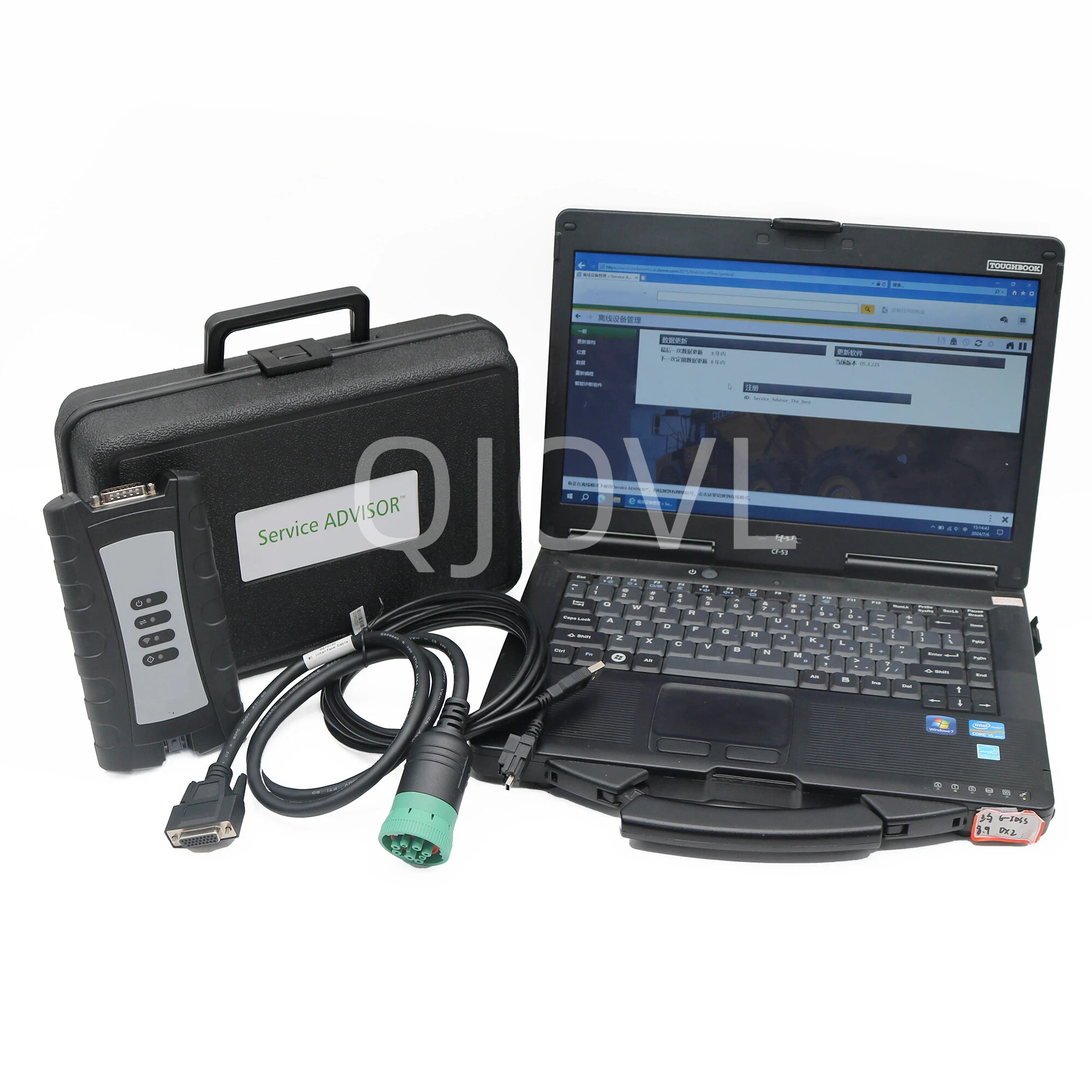 EDL v3 Diagnostic Tool for John Deere Agricultural Machingery,Diagnostic Service Kit with Laptop
EDL v3 Diagnostic Tool for John Deere Agricultural Machingery,Diagnostic Service Kit with Laptop